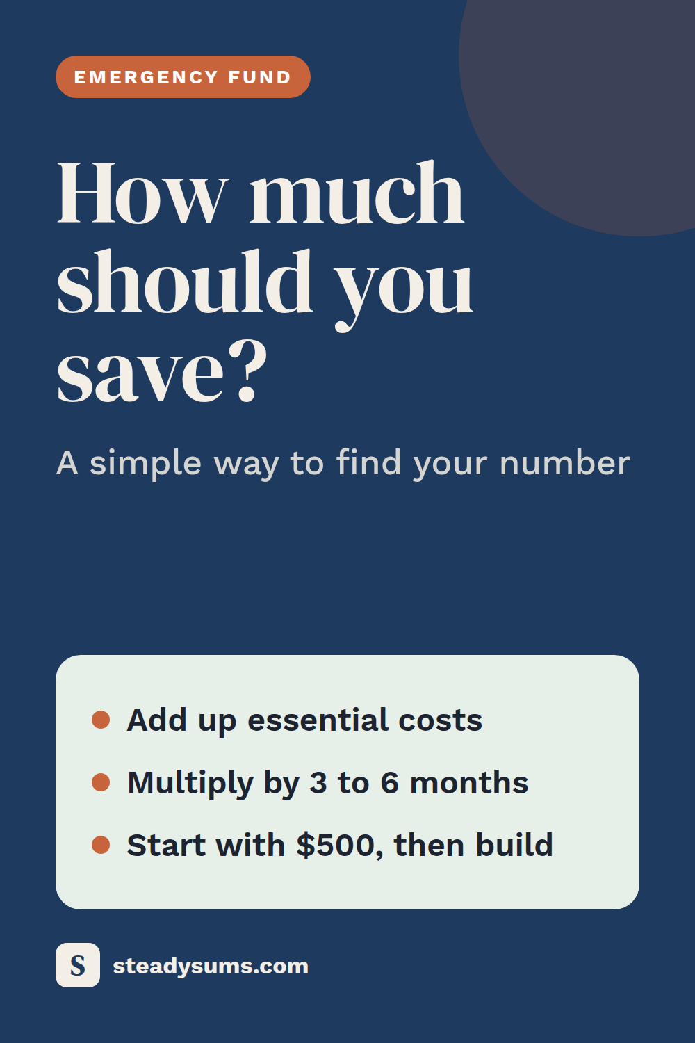 How much should be in your emergency fund?